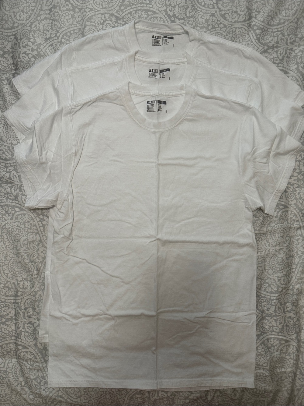5.11 Tactical White Crew Neck Tee Three Pack